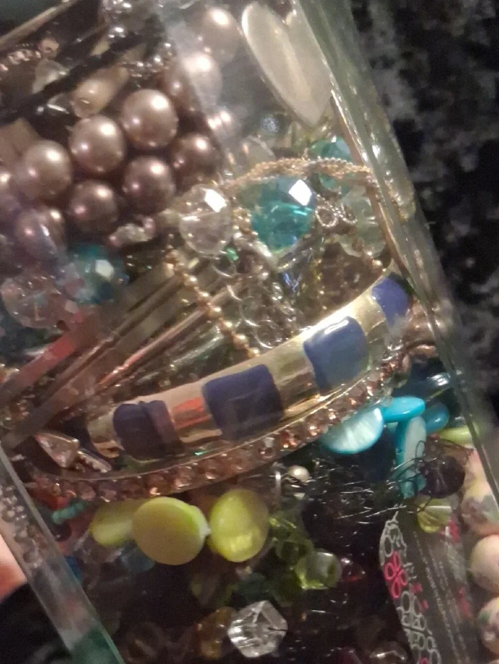 Jewelry Jar 2qt. Loaded Gold & Silver Necklaces, Earrings, Bracelets All Jewelry